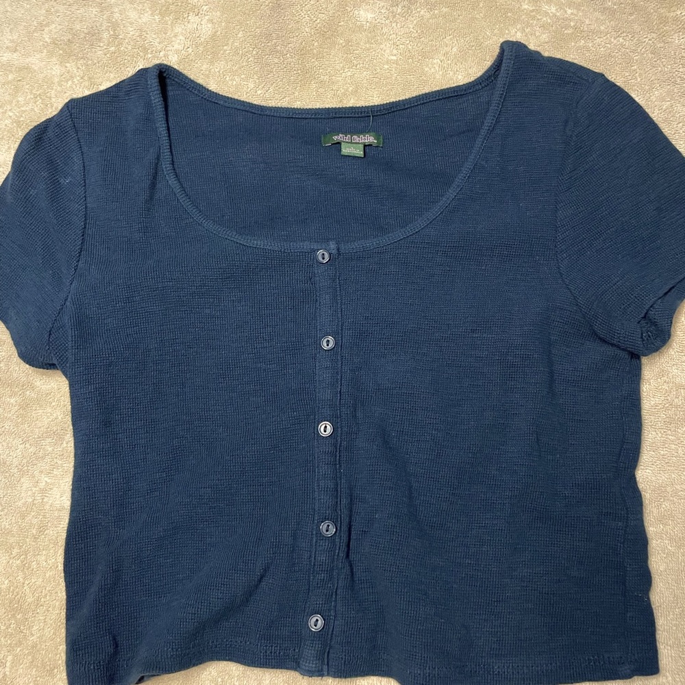 Teal Crop Top
